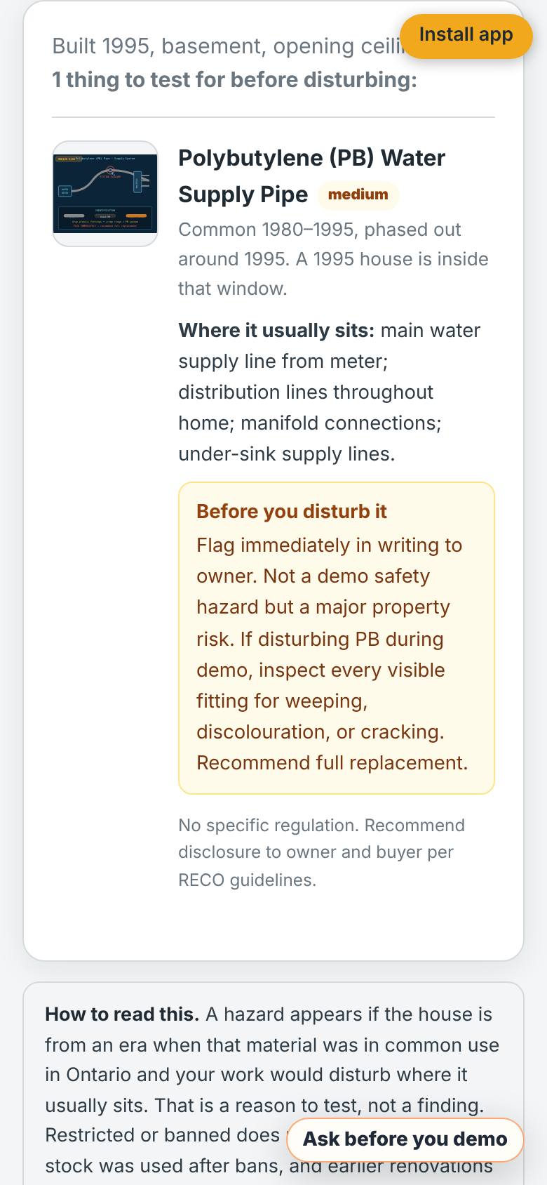 A reason to test, not a finding.