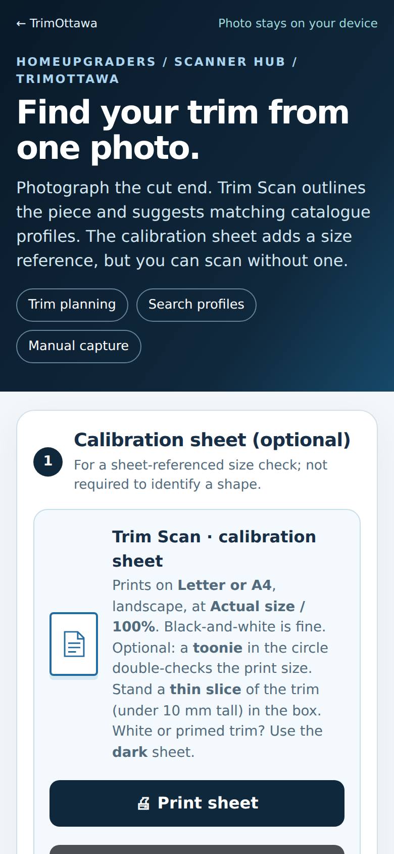 A link to the printable sheet.